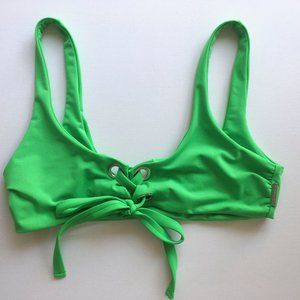 Mara Hoffman Lace Up Bikini Top